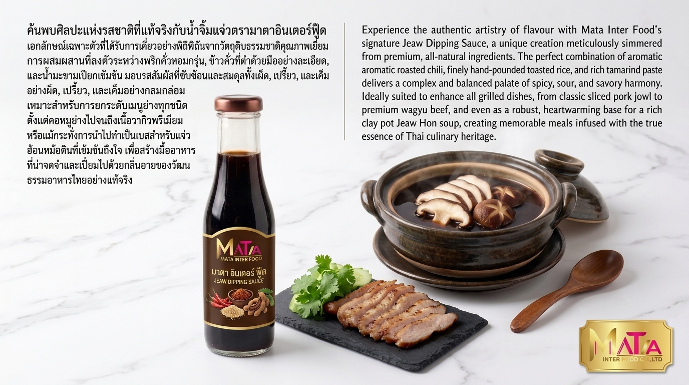 ค้นพบศิลปะแห่งรสชาติที่แท้จริงกับน้ำจิ้มแจ่วของมาตาอินเตอร์ฟู๊ด